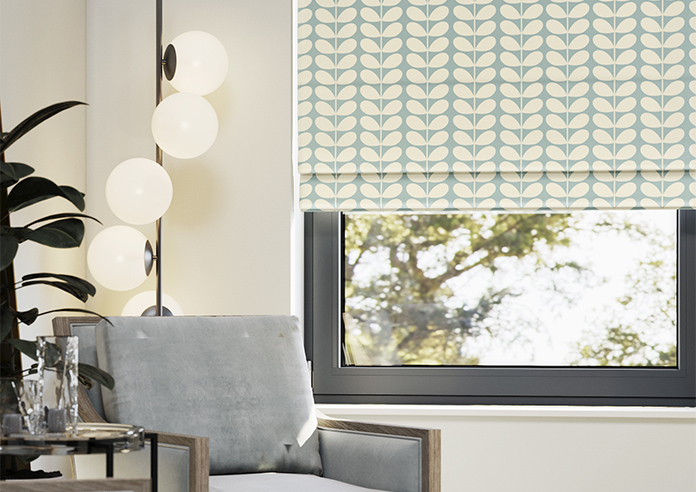 Orla Kiely Solid Stem, Duckegg - Twist&Fit Roman Blind - Image 5